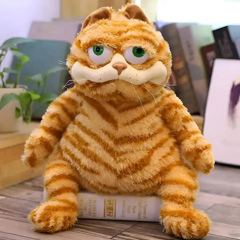 Cute Fat Orange Plush Cat Stuffed Animals Toy Soft Yellowtabby Cat Plushies Cartoon Anime Plush Toy Funny Kid Birthday Gift